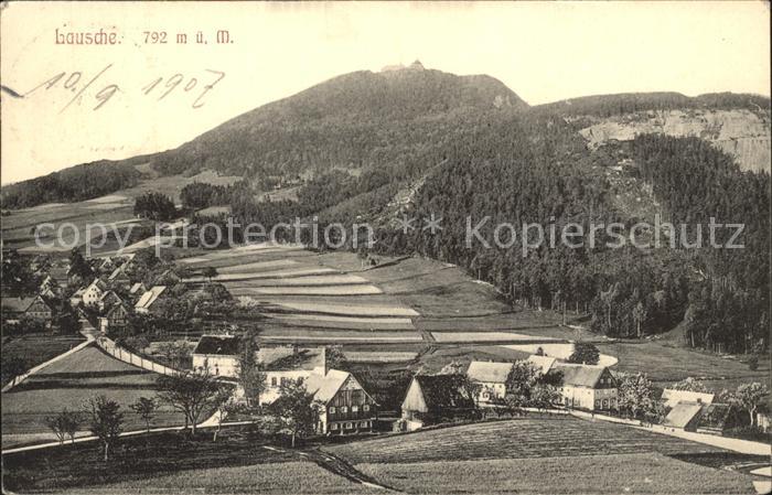 Waltersdorf Zittau Panorama mit dem Berg Lausche