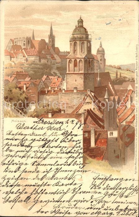 Meissen Elbe Sachsen Altstadt Frauenkirche Burgberg Albrechtsburg Dom Kuenstlerk