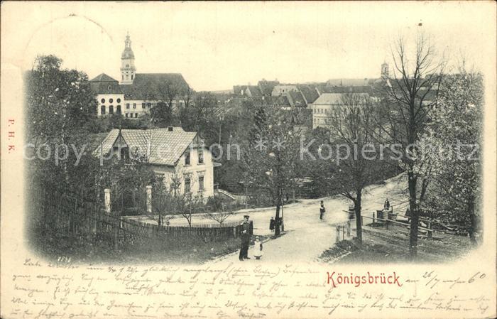 Koenigsbrueck Ortsansicht mit Kirche