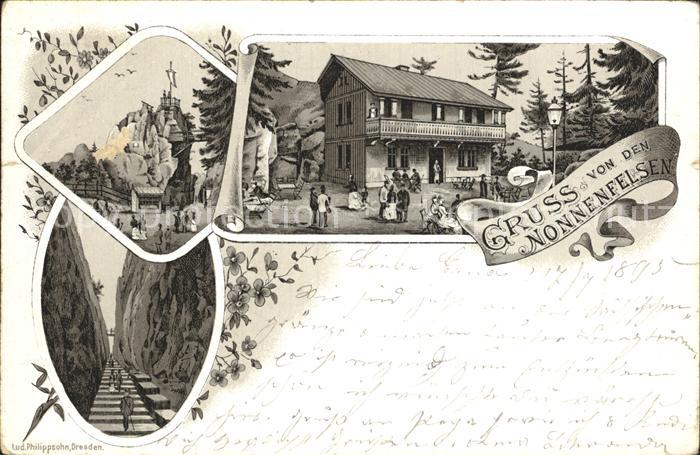Jonsdorf Nonnenfelsen Aussichtspunkt Berggasthaus Litho Reichspost