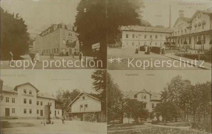 Augustusbad-Liegau Luisenhof Berghaus Landhaus Badehaus Kurhaus