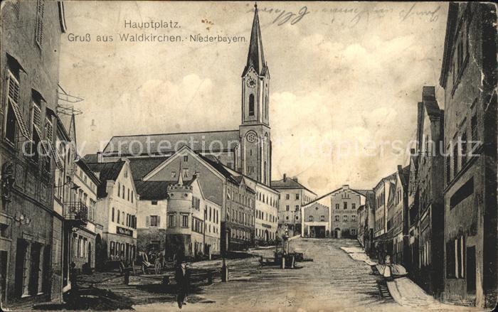 Waldkirchen Niederbayern Hauptplatz Kirche