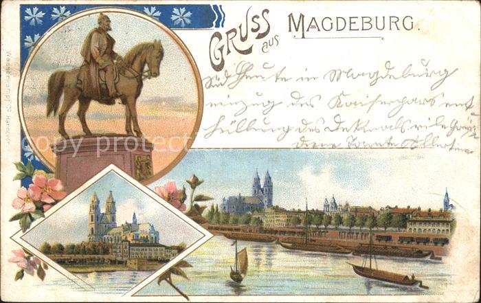 MAGDEBURG  CITY Reiter Schloss Elbe