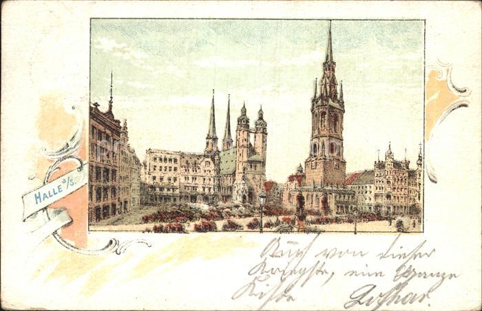 Halle Saale 1899 Stadtansicht