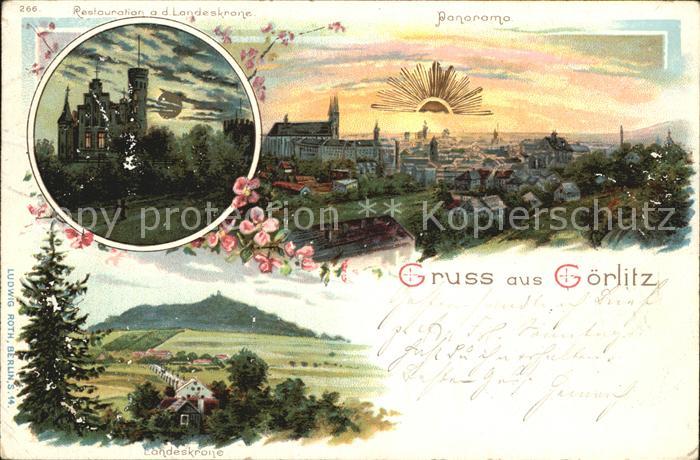 Goerlitz Sachsen Landeskrone Restaurant Panorama
