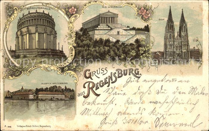 REGENSBURG Bayern Kloster Weltenburg Befreiungshalle Dom Walhalla