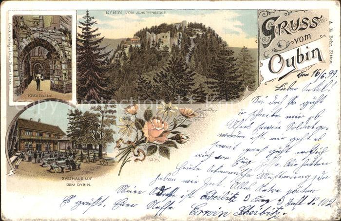 Oybin Sachsen Kreuzgang Gasthaus auf dem Oybin Schuppenberge