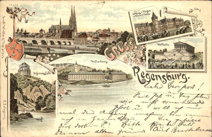 REGENSBURG Bayern Befreiungshalle Walhalla Kloster Weltenburg