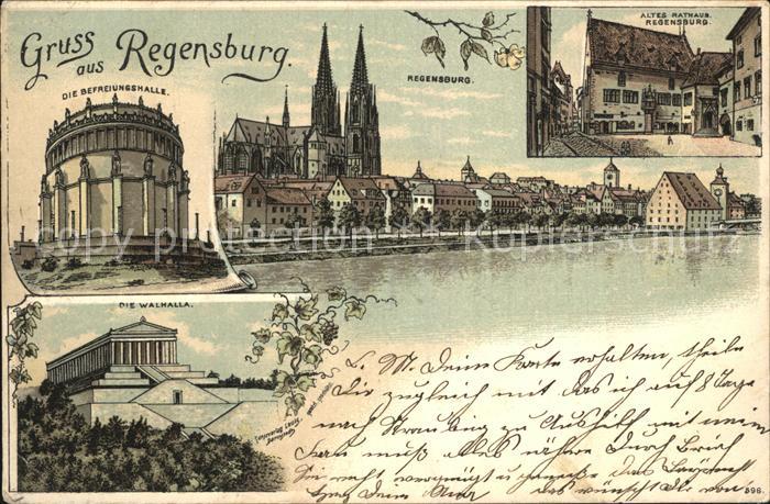 REGENSBURG Bayern Altes Rathaus Walhalla
