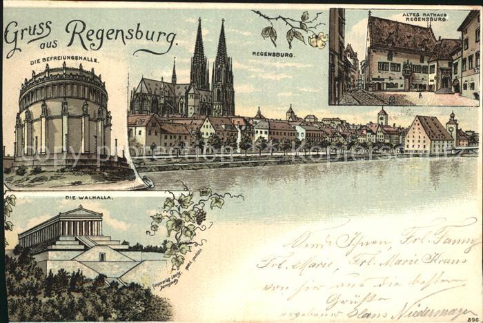 REGENSBURG Bayern Befreiungshalle Walhalla Altes Rathaus