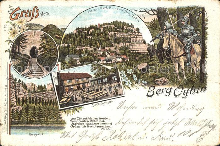 Oybin Sachsen Burgtor Kirche Dorf Ruine Berg Oybin Hausgrund