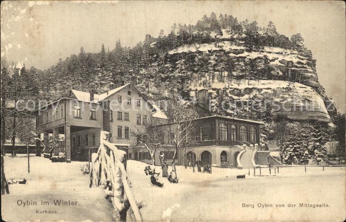 Oybin Sachsen Berg Oybin Kurhaus Winter
