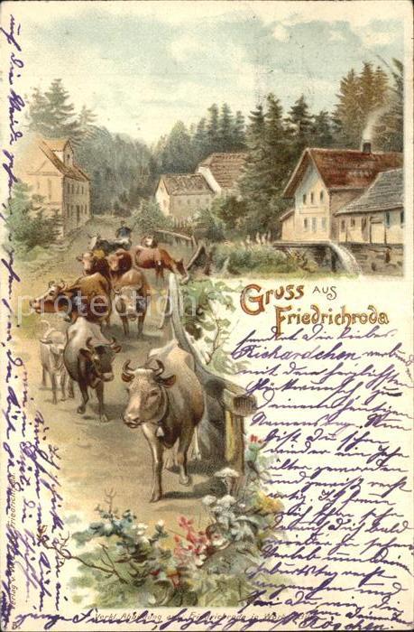 Friedrichroda Ortsansicht Viehherde