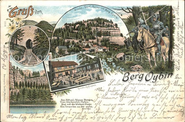 Oybin Sachsen Berg Oybin Kirche Dorf Ruine Burgtor Gesellschaftplatz Hausgrund