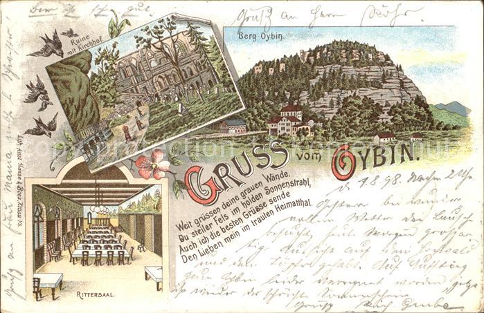 Oybin Sachsen Berg Oybin Ruine Kirchhof Rittersaal