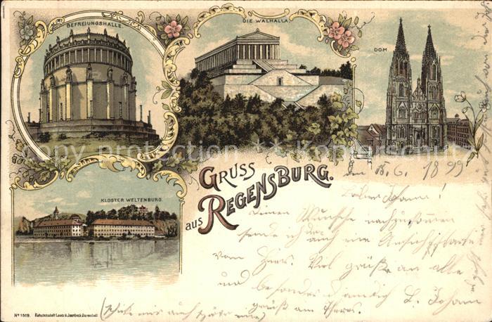 REGENSBURG Bayern Walhalla Dom Befreiungshalle Kloster Weltenburg
