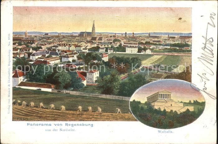 REGENSBURG Bayern Panorama Walhalla