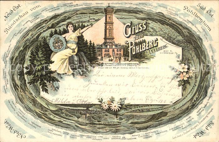 Poehlberg Aussichtsturm Rundschau vom Poehlbergturm