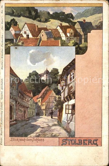 Stolberg Harz Blick zum Schloss