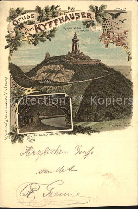 Kyffhaeuser Kaiser Wilhelm Denkmal Barbarossahoehle