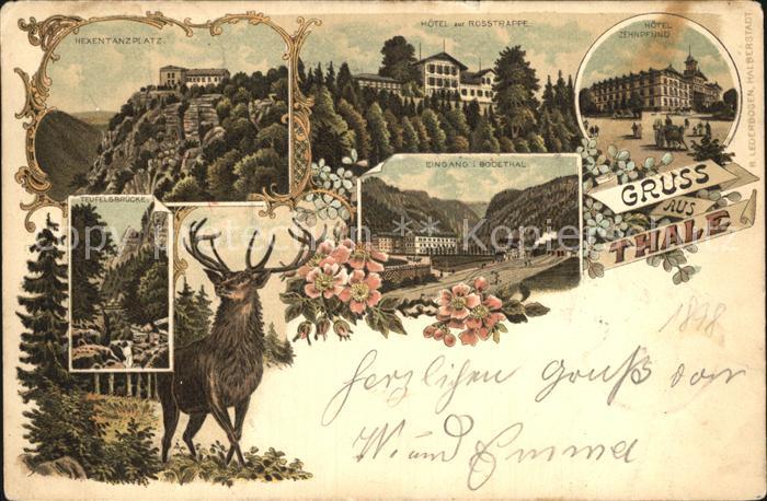 Thale Harz Hexentanzplatz Hotel zur Rosstrappe Hotel Zehnpfund Teufelsbr?cke