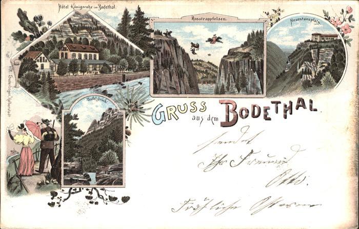 Bodetal Harz Hotel K?nigsruhe Rosstrappfelsen Hexentanzplatz Teufelsbr?cke