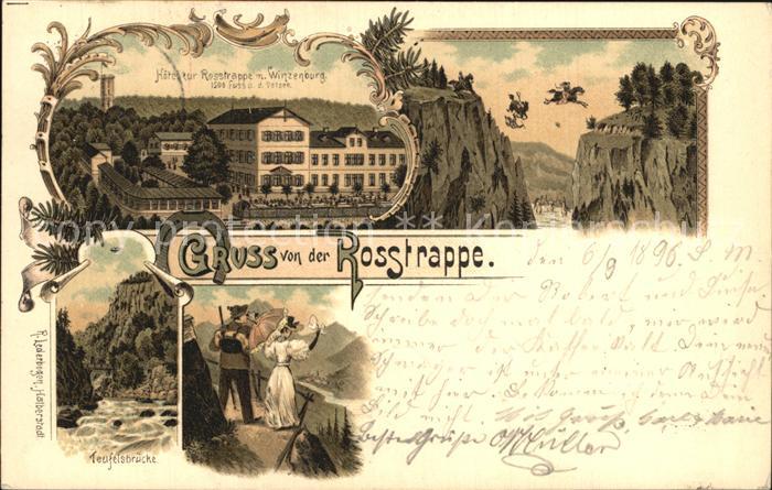 Bodetal Harz Rosstrappe Teufelsbr?cke Hotel zur Rosstrappe