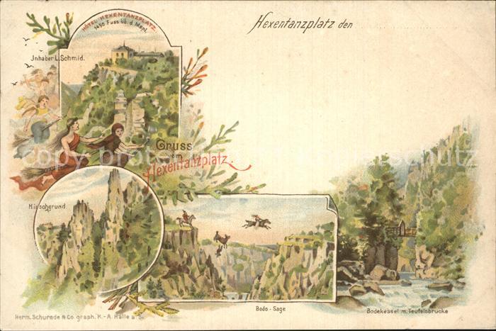 Hexentanzplatz Hirschgrund Bodesage Bodekessel Teufelsbr?cke Hotel