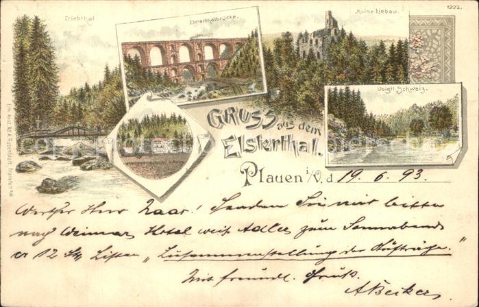 Plauen Vogtland Elsterthal Ruine Liebau Elstertalbr?cke Voigtl?ndische Schweiz