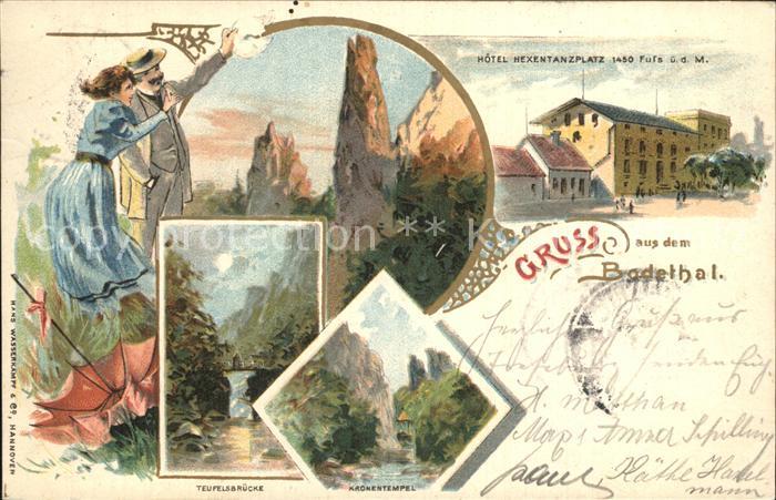 Bodetal Harz Hotel Hexentanzplatz Teufelsbr?cke Kronentempel