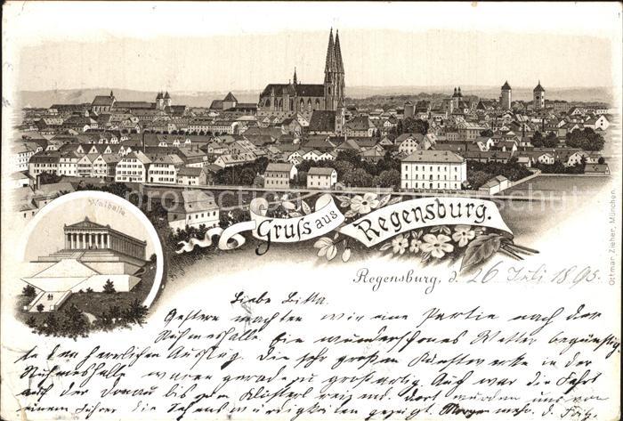 REGENSBURG Bayern Walhalla Panorama