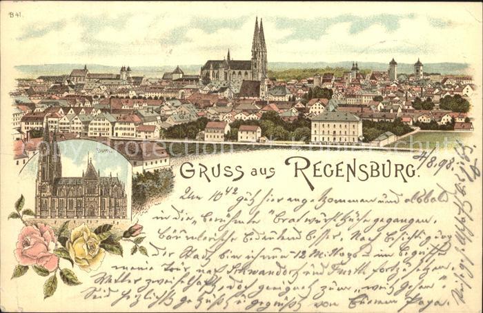 REGENSBURG Bayern Dom Panorama