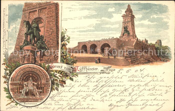 Kyffhaeuser Kaiser Wilhelm Denkmal Reiterstandbild Barbarossa