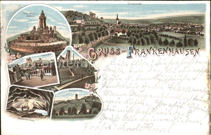 Frankenhausen Bad Kaiser Wilhelm Denkmal Barbarossah?hle Rothenburg Unteres Bad