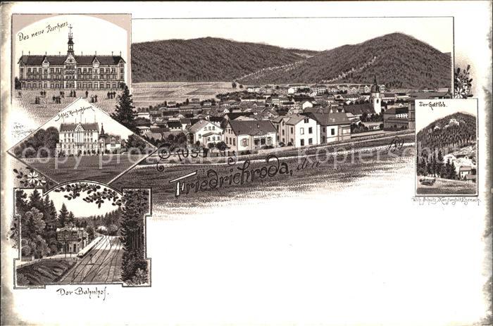 Friedrichroda Bahnhof Kurhaus Gottlob