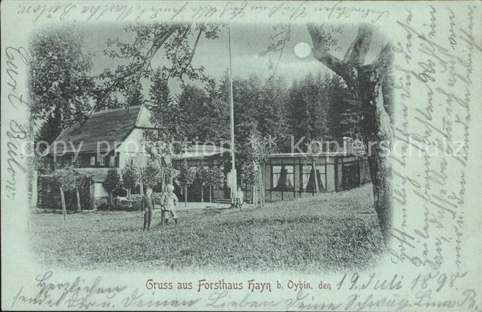 Oybin Sachsen Forsthaus Hayn Mondschein