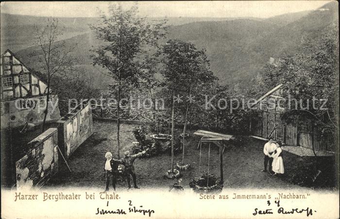 Thale Harz Harzer Bergtheater Szene aus Immermanns Nachbarn
