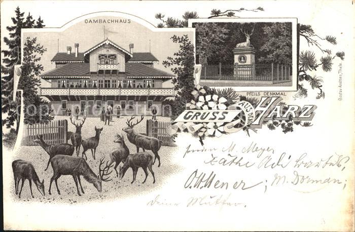 Thale Harz Dambachhaus Pfeils Denkmal