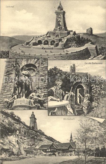 Kyffhaeuser Kaiser Wilhelm Denkmal Barbarossa Wirtschaft