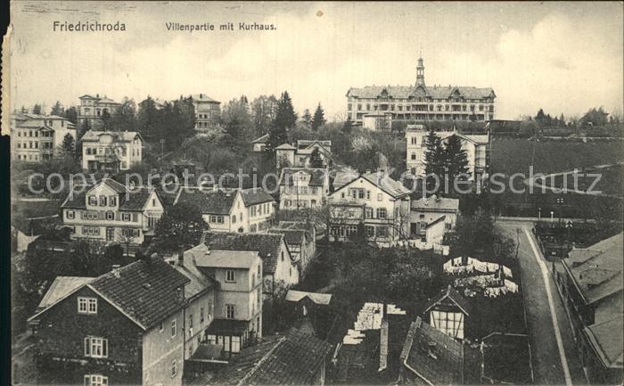 Friedrichroda Villenpartie mit Kurhaus