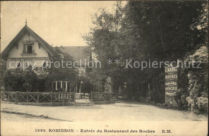 Sceaux Seine Robinson Parc Entree du Restaurant des Roches