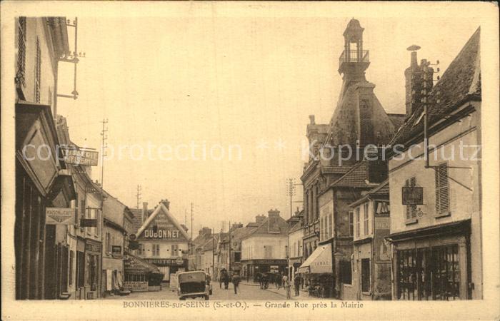 Bonnieres-sur-Seine Grande Rue pres la Mairie