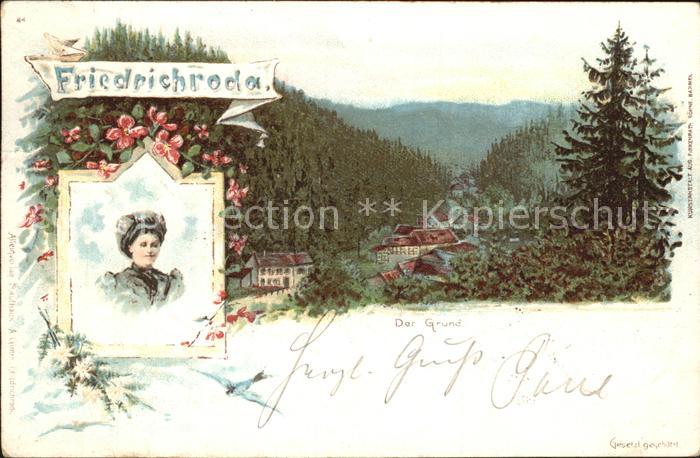 Friedrichroda Panorama Der Grund Portrait