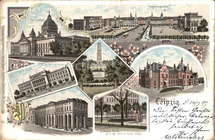 LEIPZIG Sachsen Reichsgericht Augustusplatz Denkmal Universitaet Buchhaendlerhau