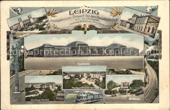 LEIPZIG Sachsen Preisgekroenter Entwurf fuer den Hauptbahnhof Architekten Lossow