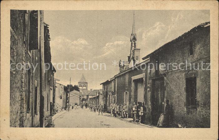 Berru Strassenpartie Soldaten
