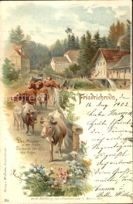 Friedrichroda Viehtrieb Kuehe Spruch