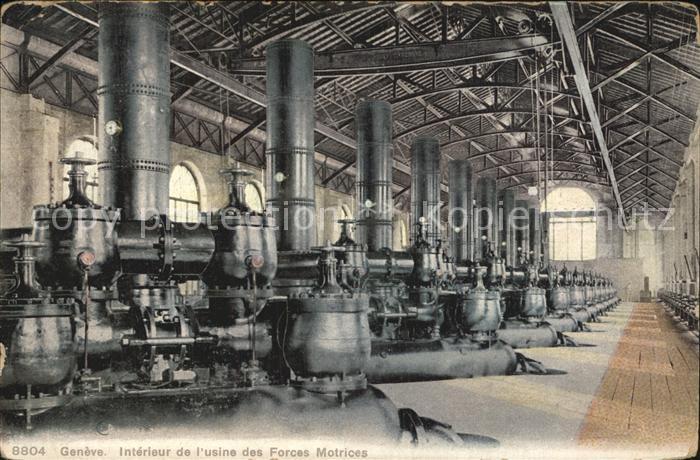 Geneve GE Interieur de l'usine des Forces Motrices
