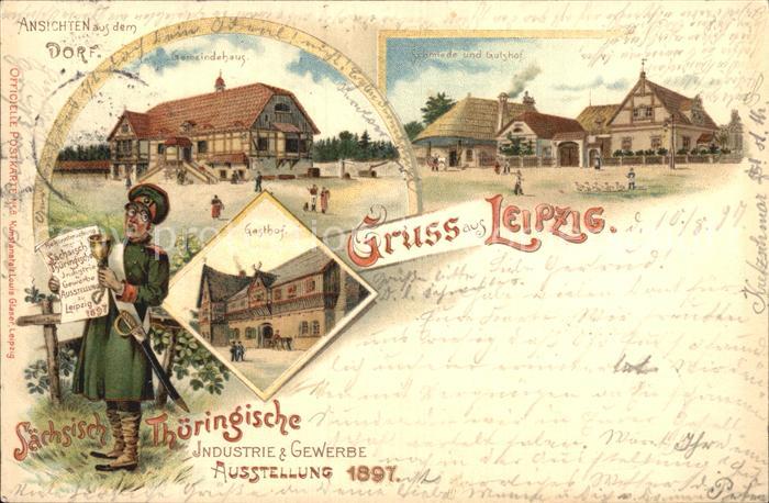 LEIPZIG Sachsen Ansichten aus dem Dorf Saechsisch Thueringische Industrie und Ge