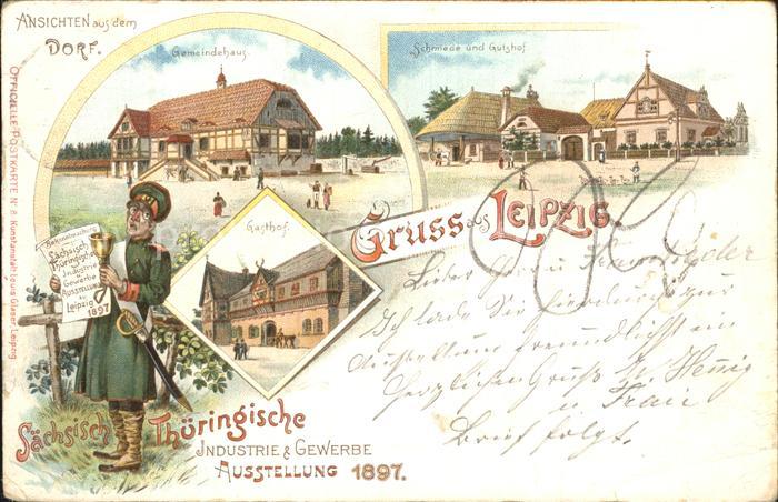 LEIPZIG Sachsen Ansichten aus dem Dorf Saechsisch Thueringische Industrie und Ge